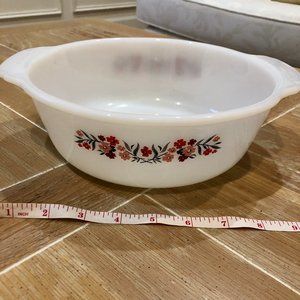 Vintage Fire King Primrose Casserole Dish